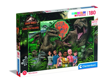 Puzzle CLEMENTONI Jurassic World Camp Cretaceous Puzle de figuras 180 pieza(s) Arte