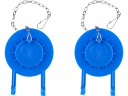 Válvula De Descarga De Inodoro De Pvc, 2 Piezas, Con Cadena De Acero Inoxidable - Impermeable...
