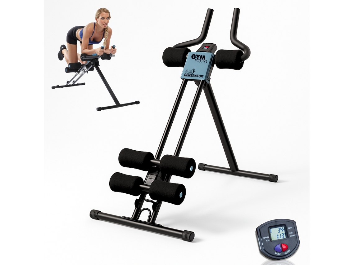 Maquina Abdominales AB Generator, Ejercita todo el cuerpo, Entrena Abdominales, Brazos, Piernas, Cardio Fitness GYMFORM