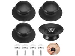 JILLIOPER Perillas de repuesto universales para tapas de ollas, fácil instalación para la mayoría de las tapas de utensilios de cocina, material de baquelita re