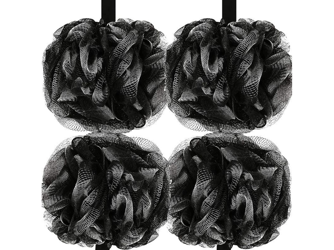 Esponja De Baño De Lufa De 60 G, Esponja De Baño De Malla, Bola De Baño Exfoliante Para Hombres Y Mujeres, 4 Piezas