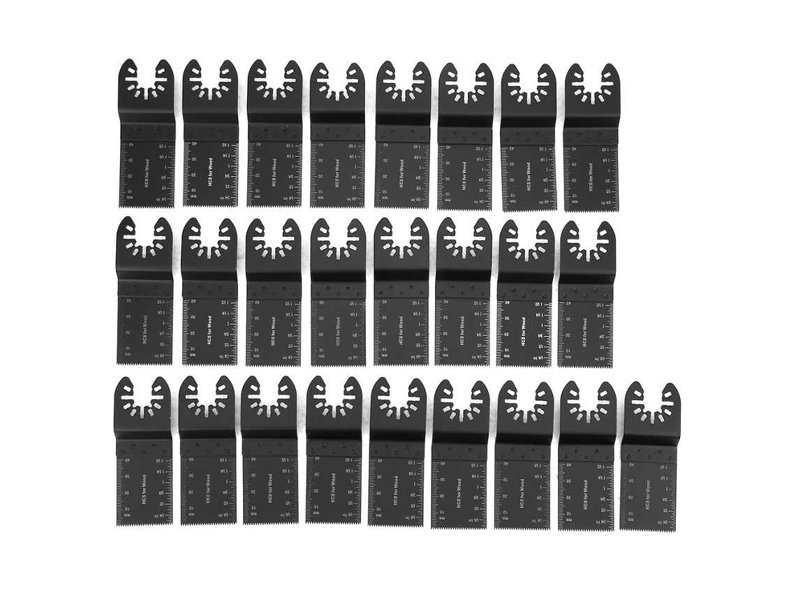25 Hojas De Sierra Rectas De Acero Al Carbono De Perfil Alto De 34 Mm Para Carpintería.