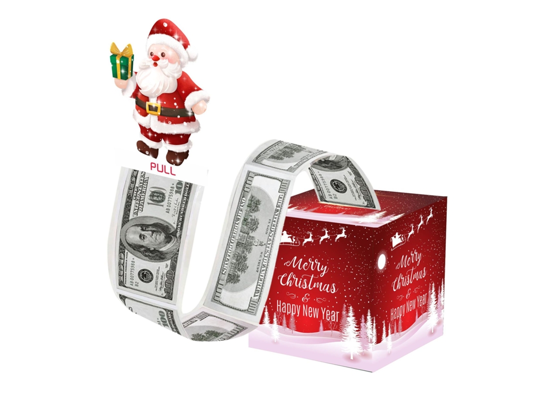 Caja de regalo navideña para dinero, organizador de dinero DIY con 50 bolsas transparentes Aeuzwr (Estilo 8)