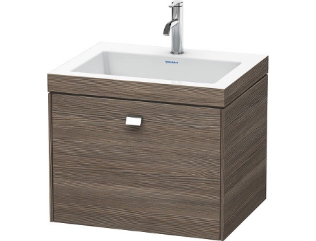 Lavamanos DURAVIT Brioso de 60,0x48,0 cm 1 cajón sin rebosadero con banco para grifos 1 agujero para grifos