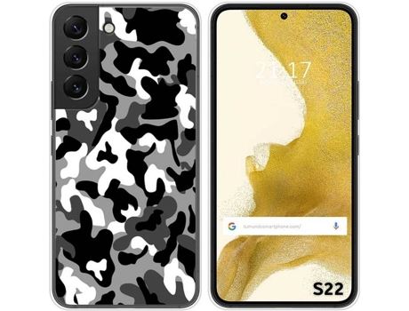 Carcasa Samsung Galaxy S22 5G TUMUNDOSMARTPHONE Dibujos Snow Camuflaje Multicolor