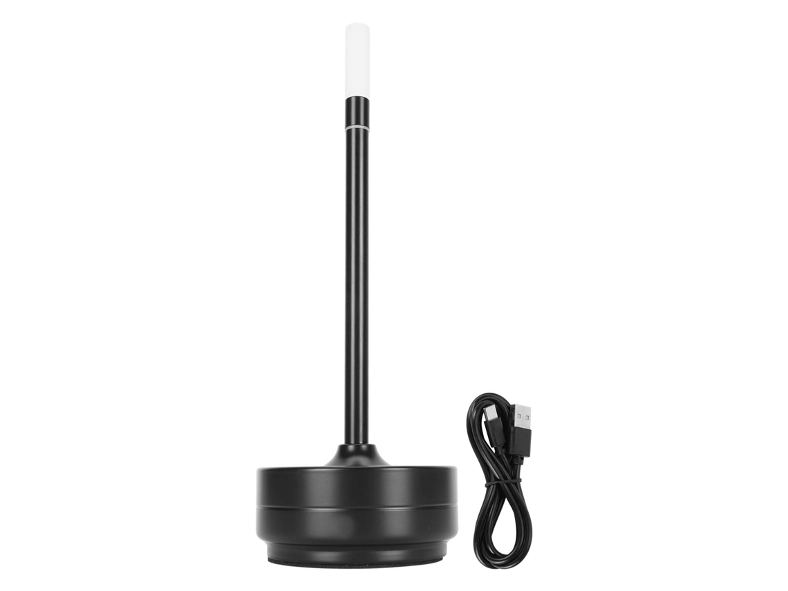 Bj-lâmpada De Mesa Led Sem Fio Com Sensor Táctil Portátil Recarregável Usb-c Para Casa Restaurantes Bares Preto