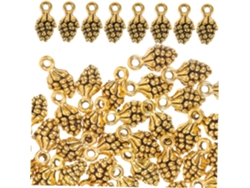 400 Piezas De Colgantes Con Forma De Piña Antigua Para La Fabricación De Joyas.