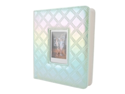 Álbum De Fotos 36 Páginas 288 Bolsillos Cubierta De Cuero Pu Forro Impermeable Pvc Para Tarjetas Entradas Color Verde