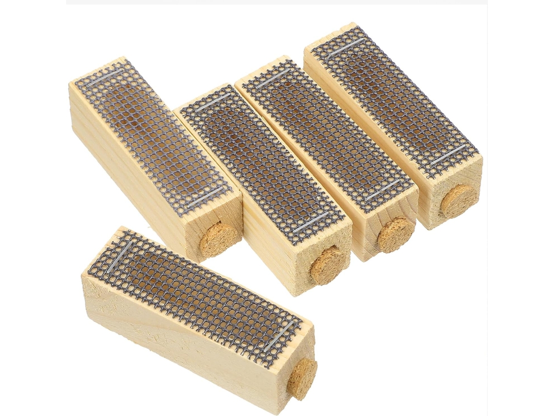 Jaulas De Madera Hechas A Mano Inoomp Para Reinas, 5 Piezas, Para Apicultura, Jaula Para Abejas Con Ventilación De