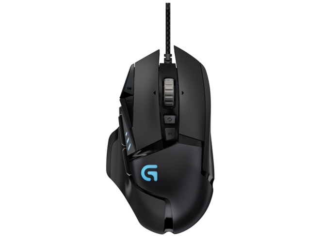 Ratón LOGITECH G502 (Óptico - 12000 dpi - Negro)