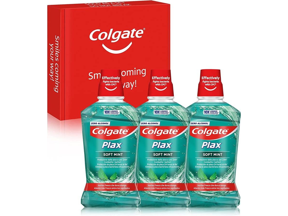 Enjuague Bucal COLGATE Plax (3x 500 ml)
