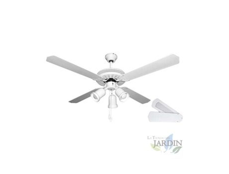 Ventilador de Techo ORBEGOZO 4 Palas Reversibles Color Blanco