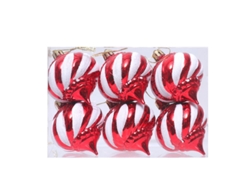 Adornos navideños, colgantes pequeños, modelos para regalos navideños Yunzii (paquete de 6)