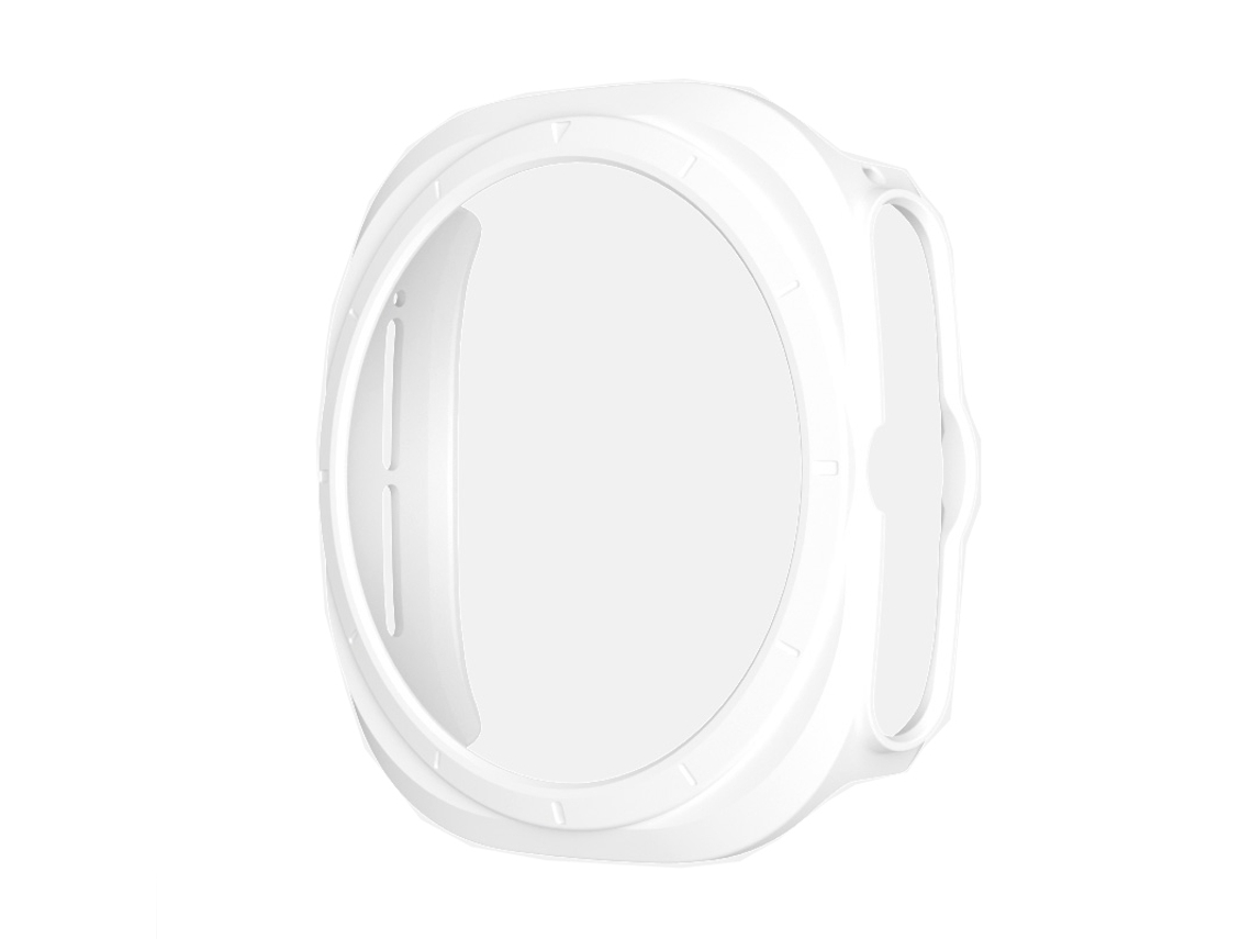 ZRUXE Funda para Samsung Galaxy Watch Ultra 47 Mm Protector De Reloj De Pc Hueco Blanco
