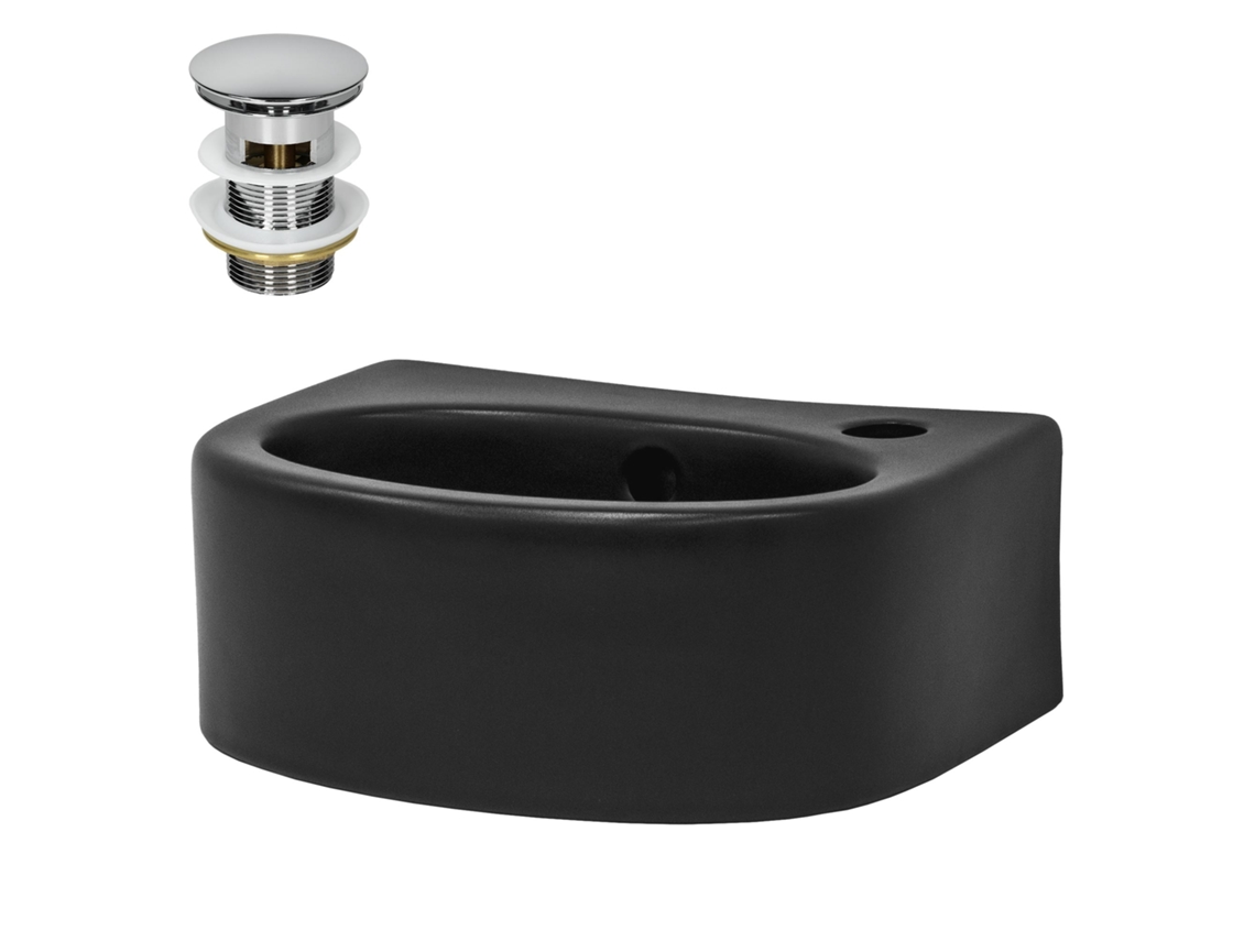 Lavabo ML-DESIGN (33.5 x 25.5 x 13 - Cerámica - Negro)