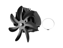 Ventilador Para Estufa De Leña Con 7 Aspas, Aleación De Aluminio Caliente, Montaje En Pared, Silencioso.