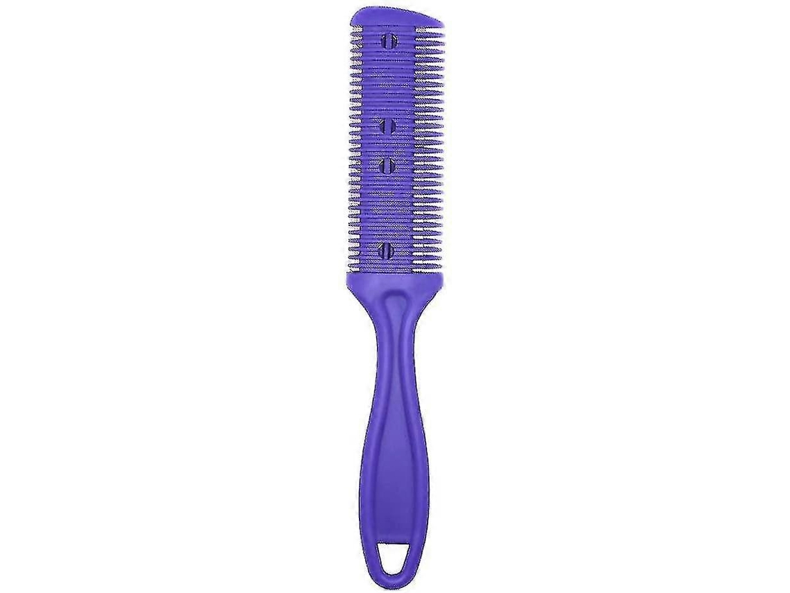 Peine cortapelos de doble hoja de acero inoxidable para cortar y recortar cabello largo o corto.