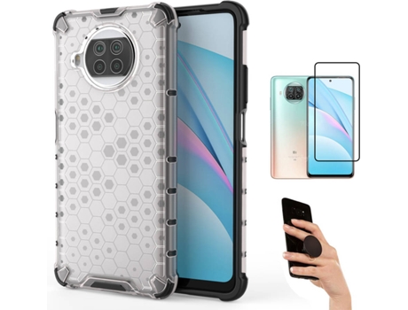 Kit Carcasa y Protector Xiaomi Mi 10T Lite Fullcover Rumble Popsocket