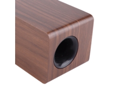 Altavoz Bluetooth De Madera Con Reloj Led, Radio Fm Y Funciones De Alta Calidad W8c