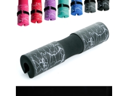 Almohadilla de hombro para mancuernas, engrosamiento, levantamiento de pesas, sentadillas, entrenamiento de fuerza, soporte de cuello con mancuernas, almohadilla protectora Mdug (gris)