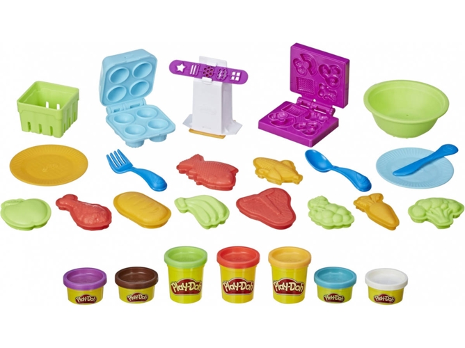Plastilina HASBRO Kitchen Creations Grocery Goodies (Edad Mínima: 3 años)