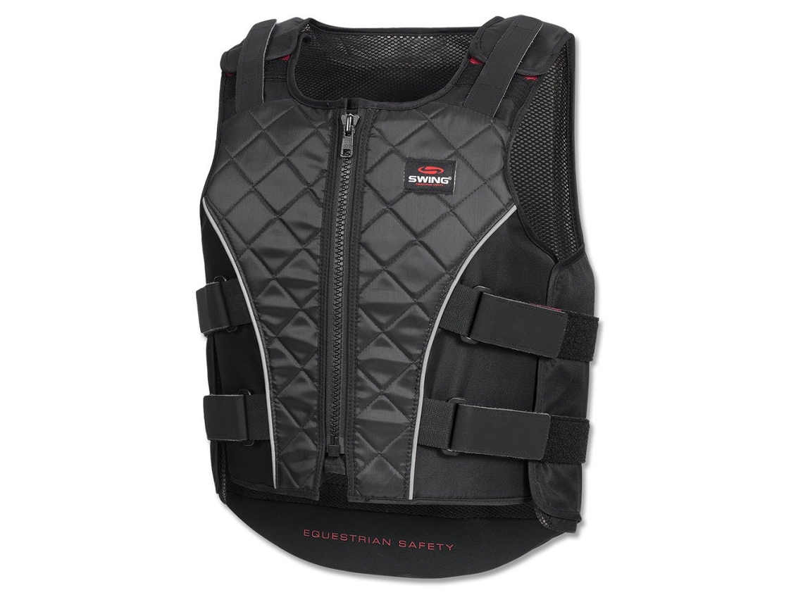 Colete de Segurança Corporal P19 Zipper Preto 2Xsswing