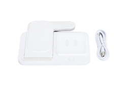Cargador Inalámbrico (4 En 1 Plegable Para Carga De Teléfonos, Relojes Y Audífonos)
