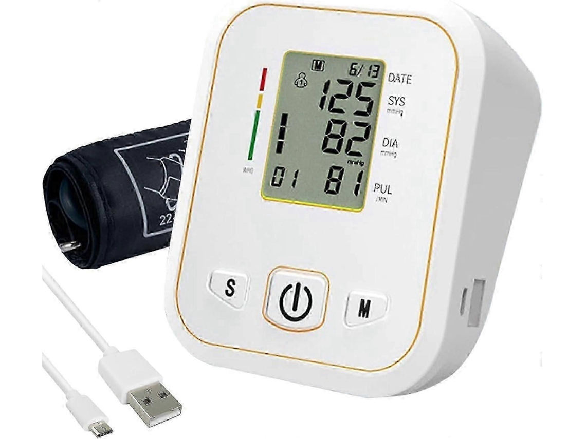 Monitor De Pressão Arterial De Braço Com Bateria Recarregável E Transmissão De Voz, 2 X 99 Memórias.