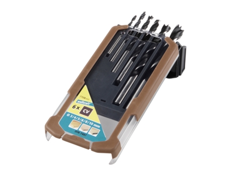 Pack 6 Taladros espirales para Madera 7108000 WOLFCRAFT