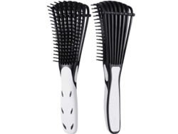 Cepillos Para Desenredar Cabello Rizado 3a-4c, Húmedo/seco, Largo, Grueso, 2 Piezas, Brillante