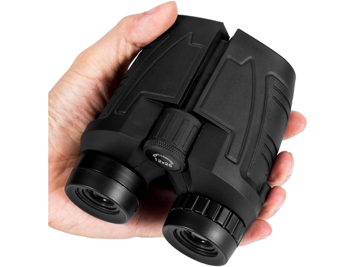Binoculares compactos con visión nocturna para poca luz, ocular grande, alta potencia, impermeables, enfoque fácil para caza al aire libre USHION