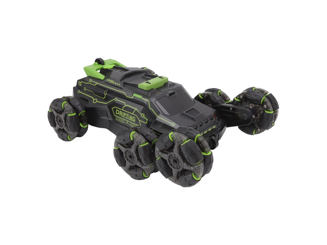 Coche Acrobático Rc De 6 Ruedas Con Control Remoto Y Por Gestos, Giro De 360 Grados, Todoterreno, Color Verde.