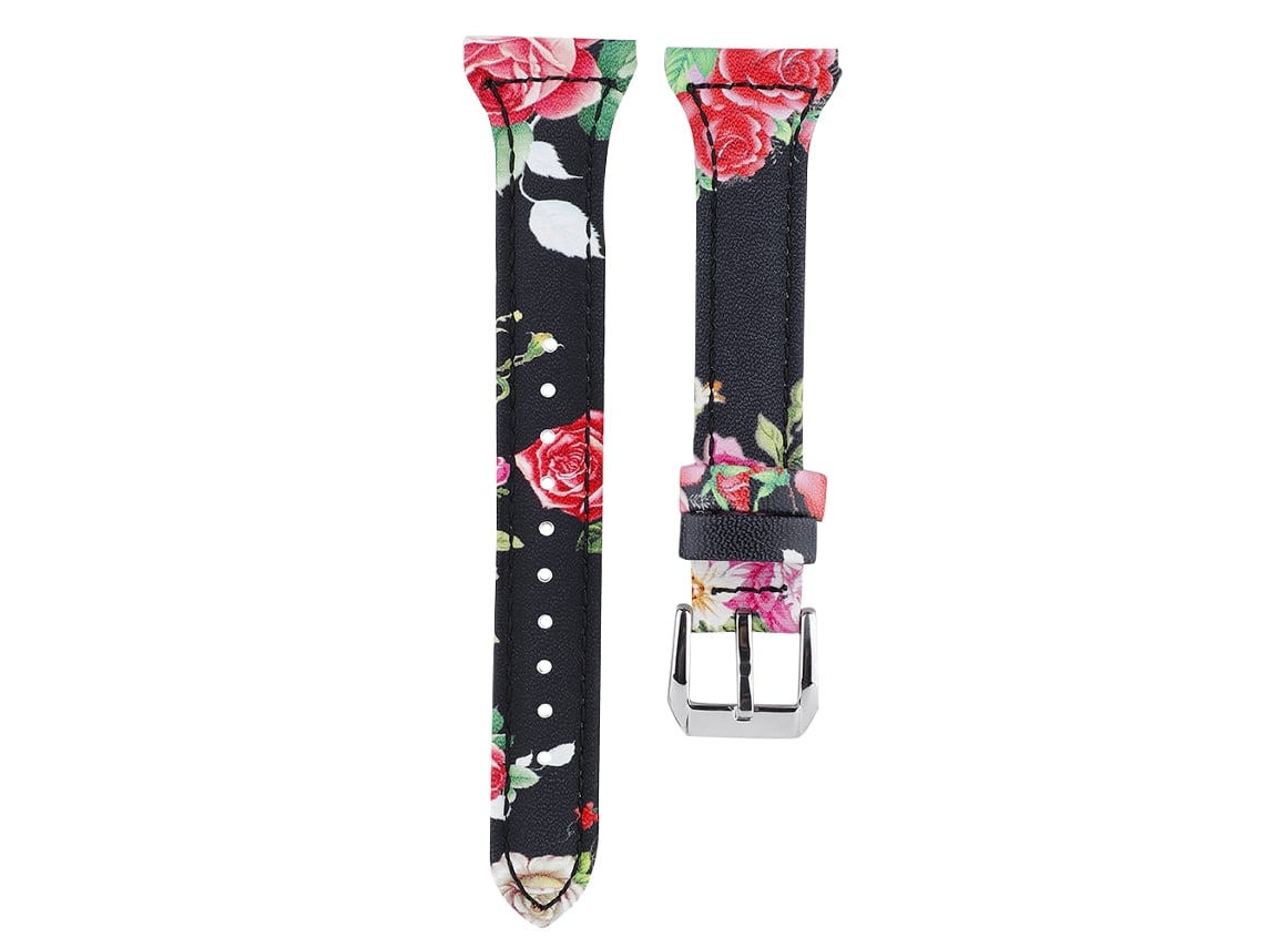 Reemplazo De Correa Para Fitbit Versa De Cuero Genuino Con Estampado