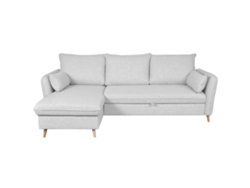 Sofá Cama Con Chaise Longue a La Derecha Y Canapé Gris Claro Driss MILIBOO