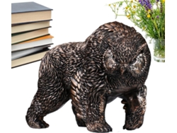 Estatua De Oso Para Exteriores Decoraci N Campestre Escultura Cabeza Resina Dise O Moderno Jard Patio Mesa Exterior