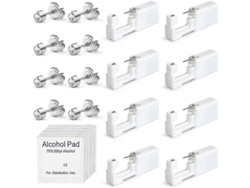Kit De Perforación De Orejas Desechable 8 Piezas Con Pendientes Painless Y Seguro Para Niños Niñas Mujeres Hombres Akz
