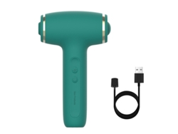 Vibrador de masaje de succión bofetada multimodo para mujeres (verde) YIZHOOD