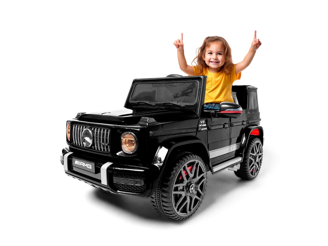 Coche eléctrico para niños Mercedes G63 Amg 12v Negro Ataa