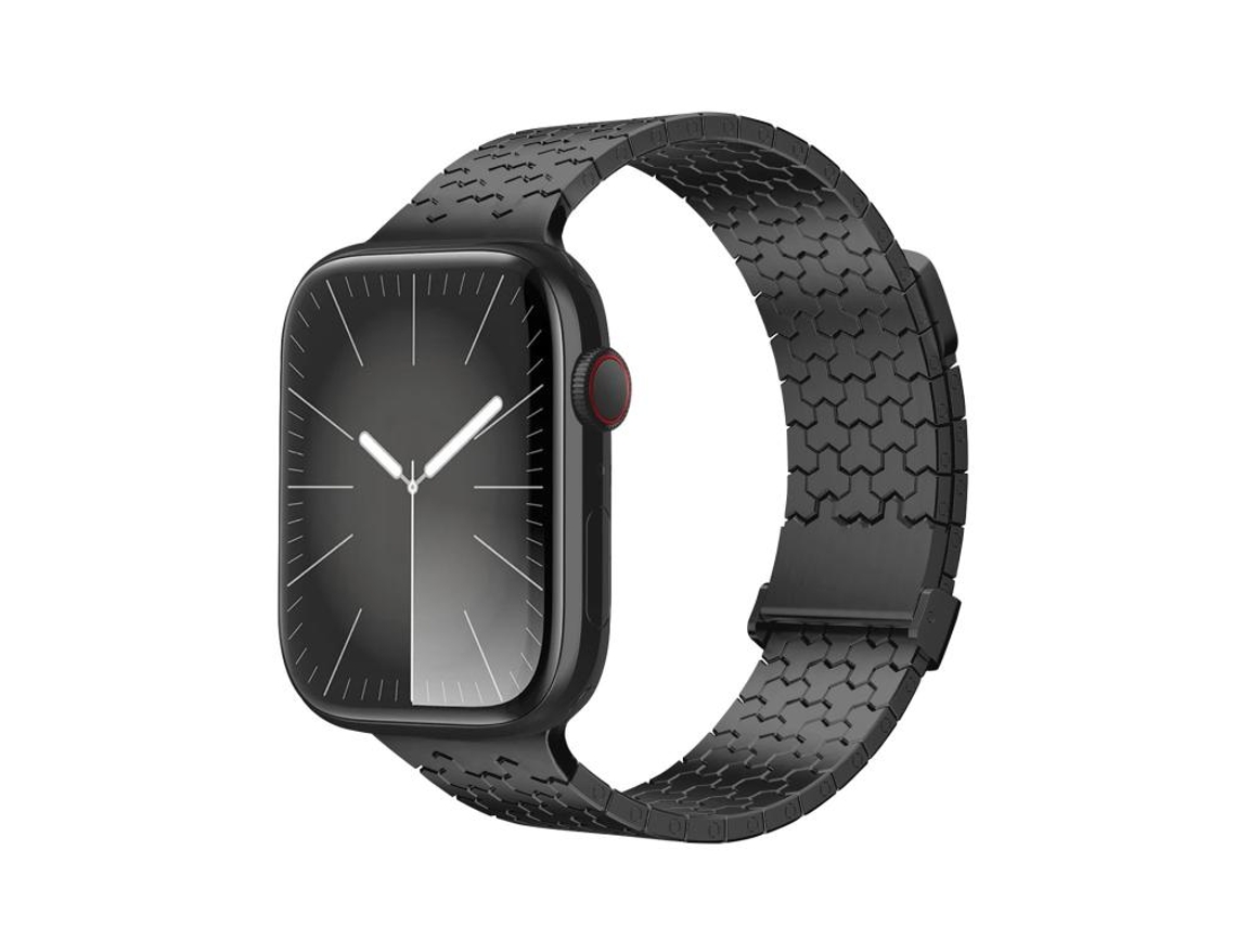Correa de acero inoxidable XIAOMOYU para Apple Watch (42/41/40/38 mm) con cierre magnético doble en forma de Y.