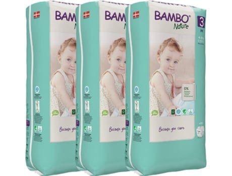 Fraldas BAMBO NATURE T3 (Pack 3x52 - 4 a 8 kg)