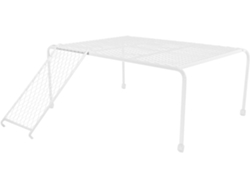 Plataforma Para Asar Pollos Rutin Con Escalera, Soporte Práctico Para La Actividad Y El Juego De Los Pollos, Grande, Blanca