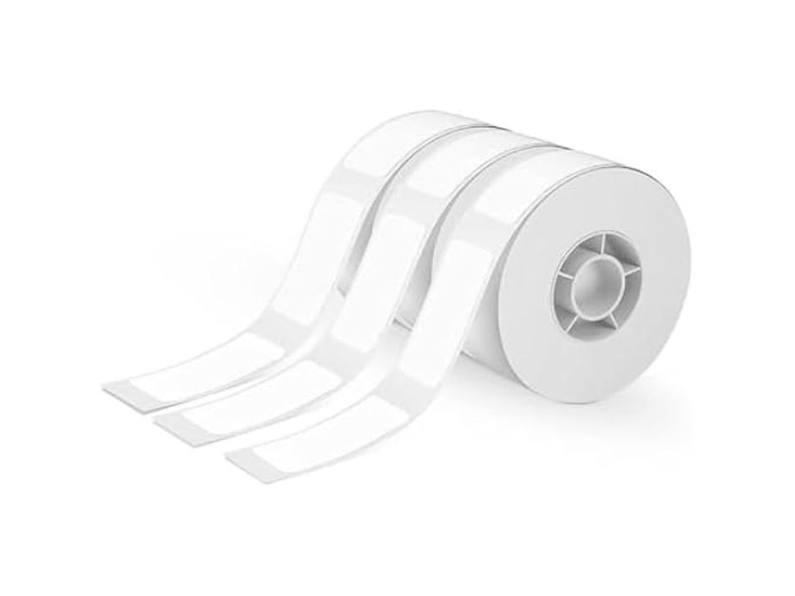Rollo de etiquetas de papel blanco Edm 07796 (3 unidades) para impresora térmica