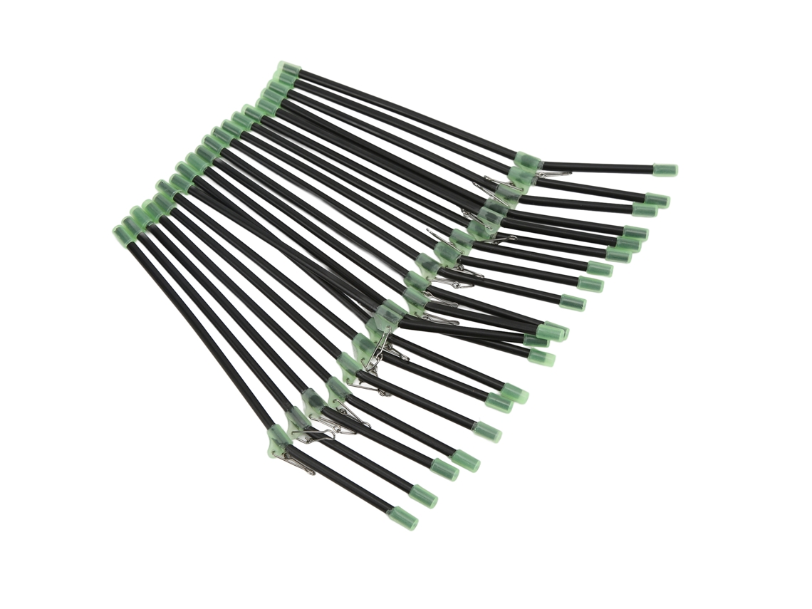 Danu26-20 Piezas Caña Antienredos Para Pesca Marina Con Gancho Y Conector De Equilibrio De Plástico Negro