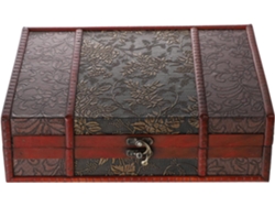 Almacenamiento Estilo Retro Decoración Única Hogar Ideal Joyas Documentos Diseño Clásico Multifuncional Caja