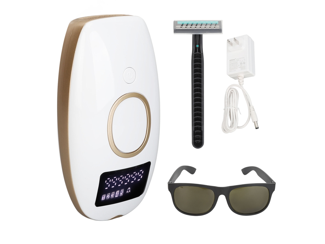 Dispositivo De Depilación Permanente Con Luz De Onda Roja 5 Niveles Portátil Para Hogar 100-240v Plug Us Blanca