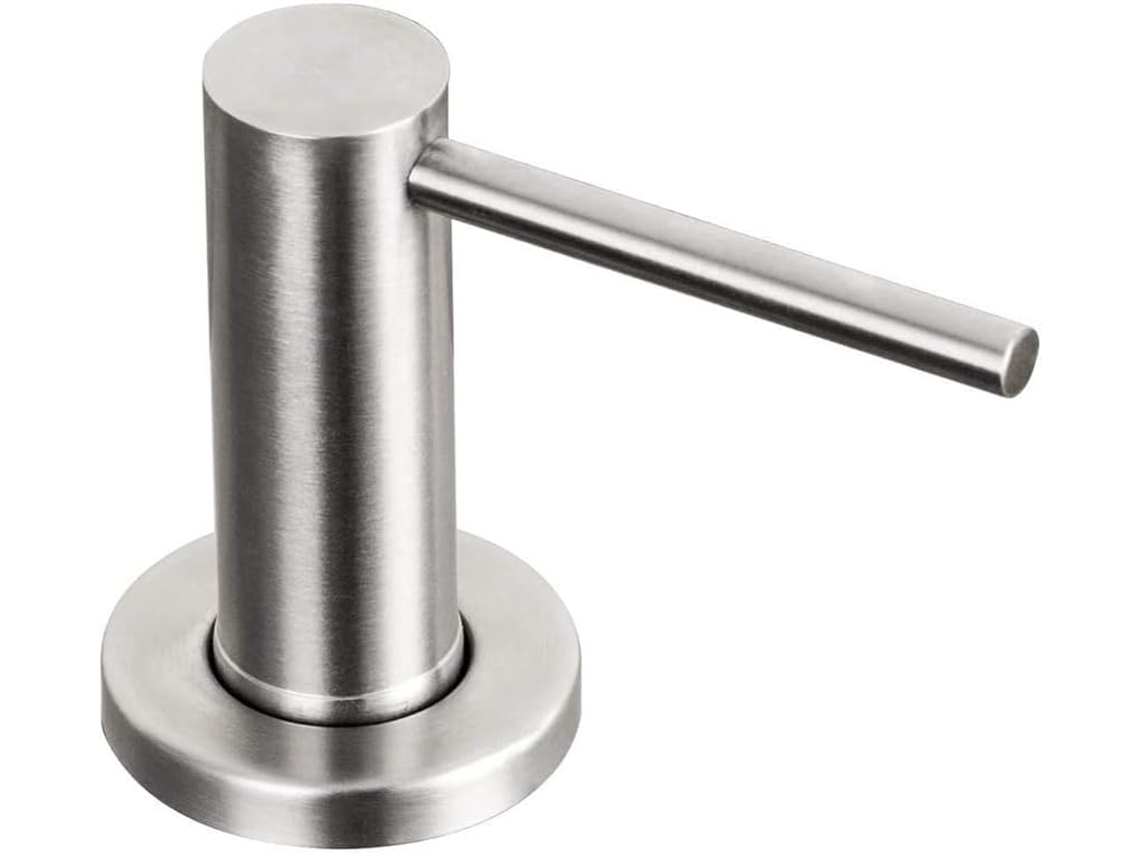 Dispensador de jabón líquido para cocina, con bomba de acero cepillado para encimera, para loción Gokoco
