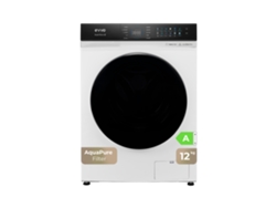 Evvo Lavadora 12 Kg Supernova U12, 1350 Rpm, Clase A, Motor Inverter, 14 Programas, Vapor Steam Wash, Smart Load, Lavado Rápido, Blanco