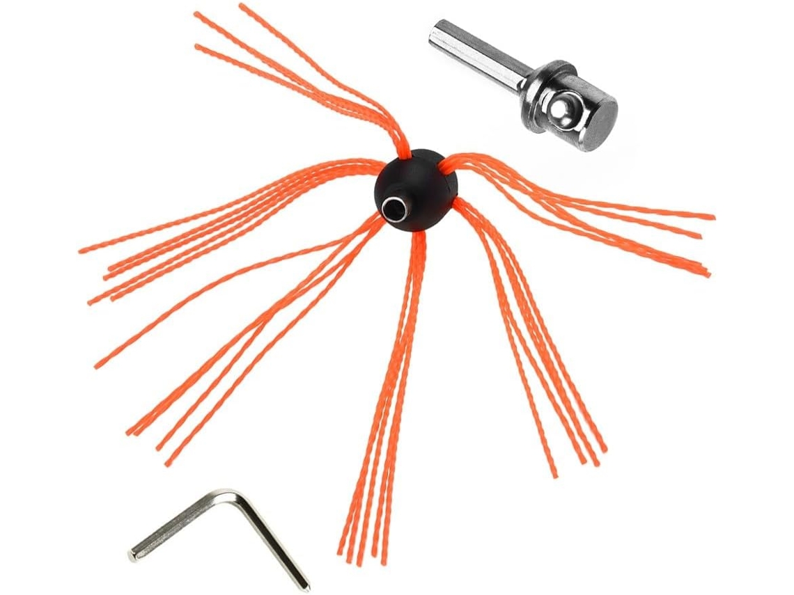 Kit De Herramientas Con Cabezal De Cepillo Para Chimenea Y Sistema De Bloqueo De Botón.