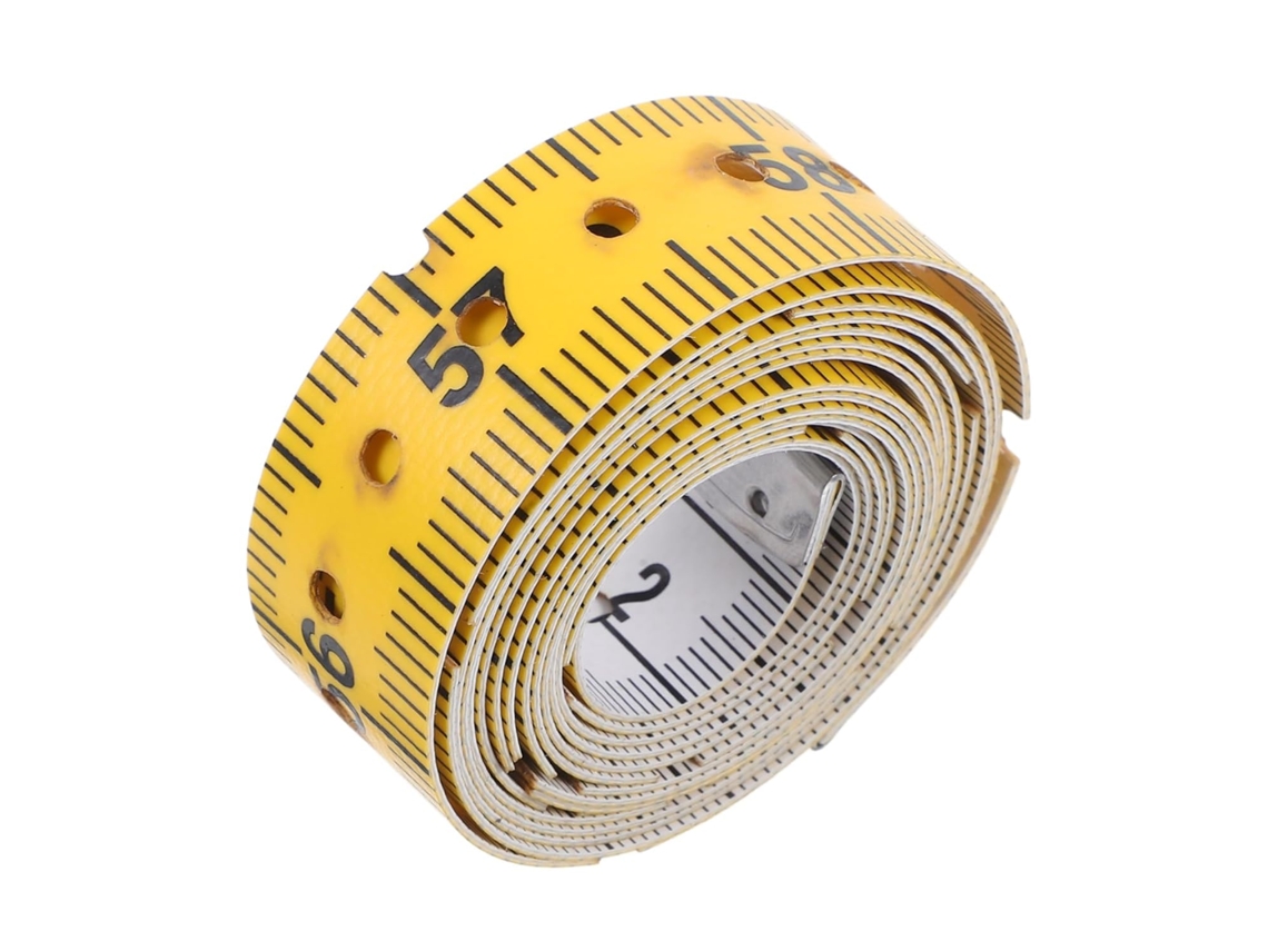 Cinta métrica de precisión flexible para ciegos con braille, ideal para sastres, mediciones y enseñanza de braille.