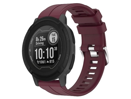 Correa De Reloj Inteligente Para Garmin Instinct 2, 22 Mm, Color Burdeos, Correa De Silicona De Color Sólido VENISYMLIS